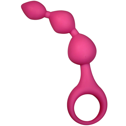 Adrien Lastic Triball Silicone Anal Beads - Magenta